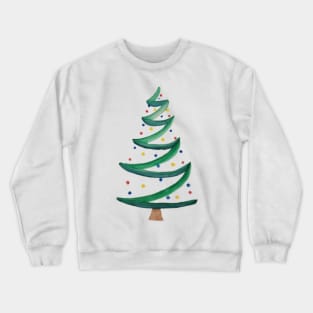 Christmas tree Watercolor Crewneck Sweatshirt